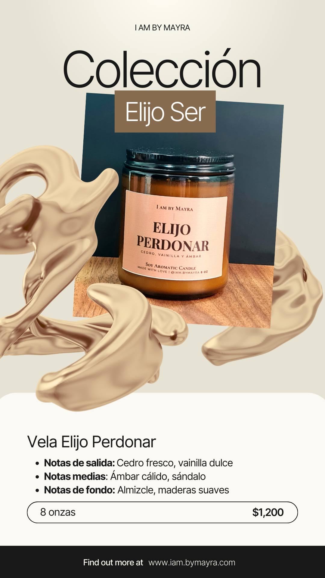Vela Aromática De Soja | Elijo Perdonar