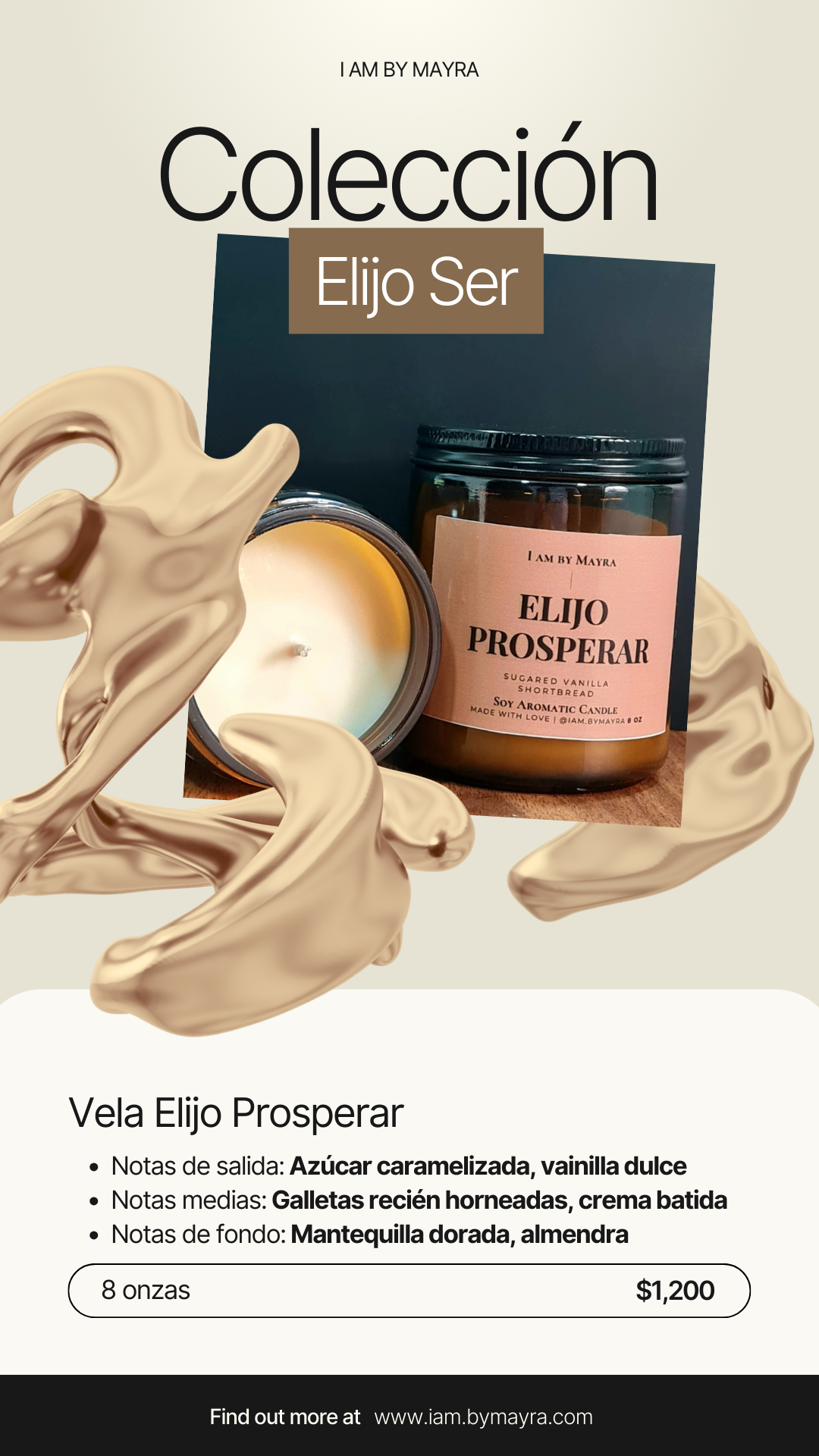 Vela Aromática De Soja | Elijo Prosperar