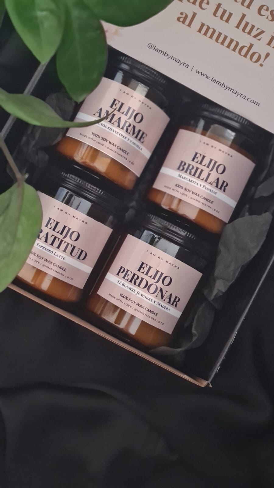 Vela Aromática De Soja | Elijo Amarme