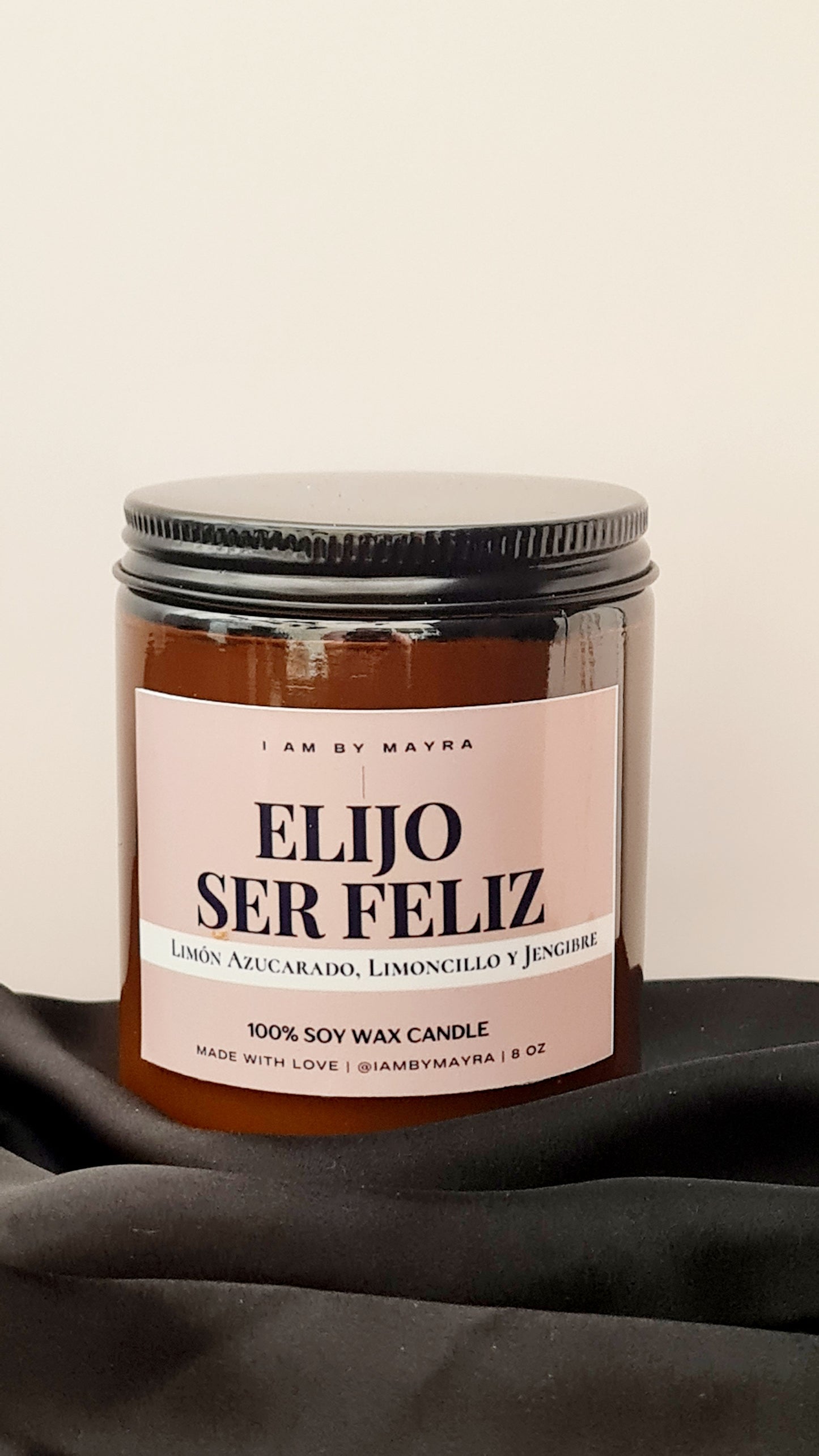 Vela Aromática De Soja | Elijo Ser Feliz