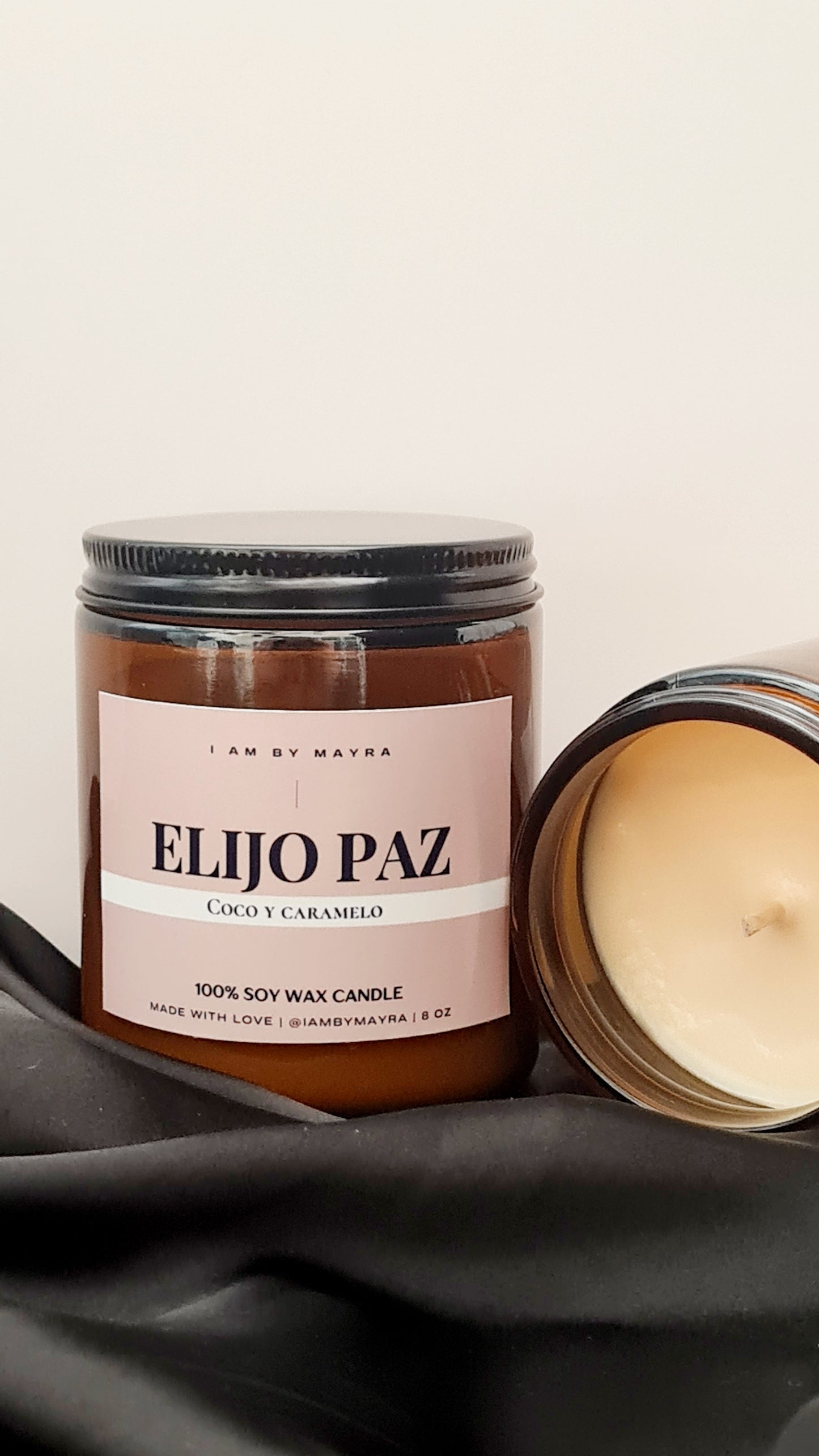 Vela Aromática De Soja | Elijo Paz