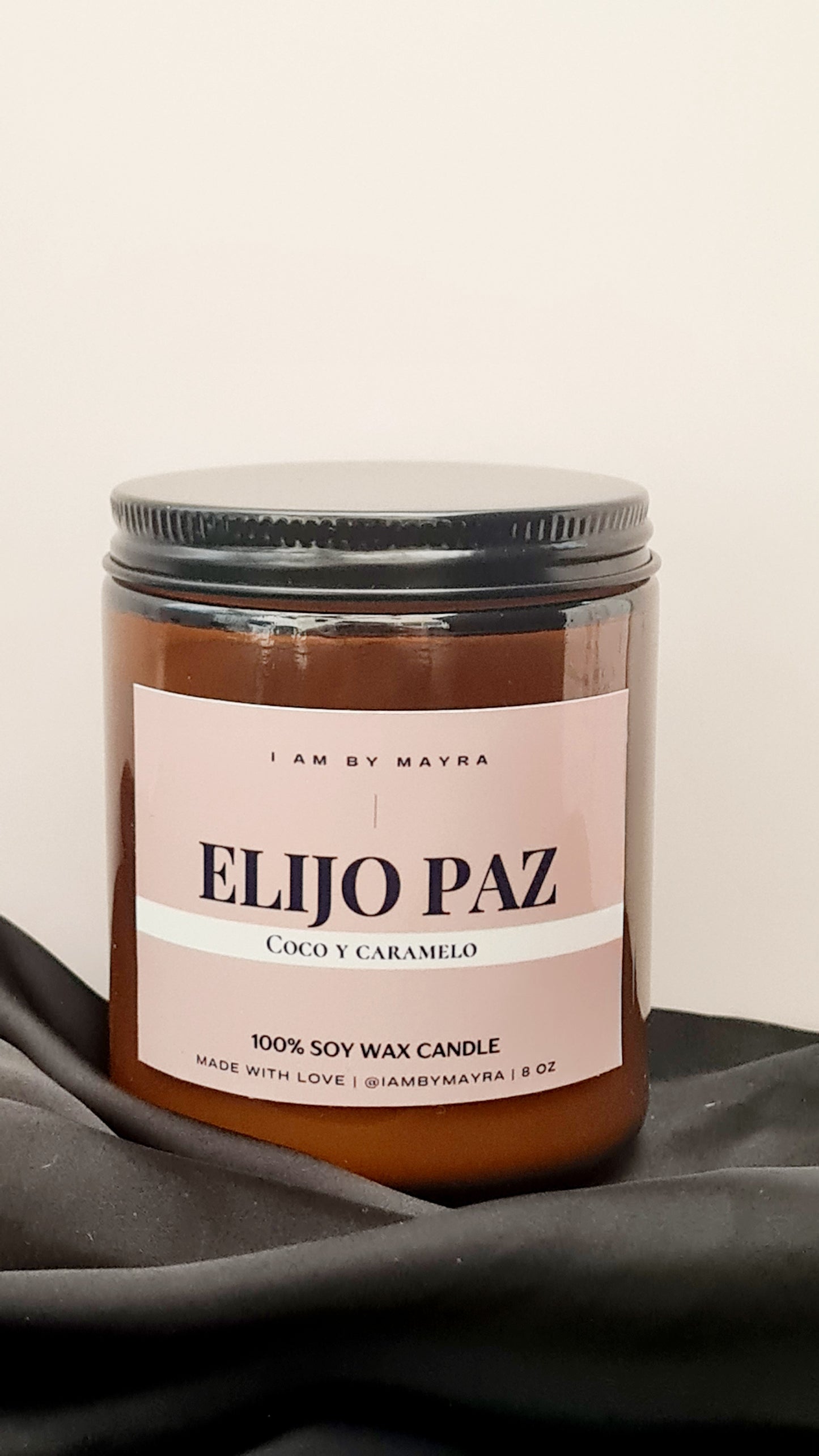 Vela Aromática De Soja | Elijo Paz