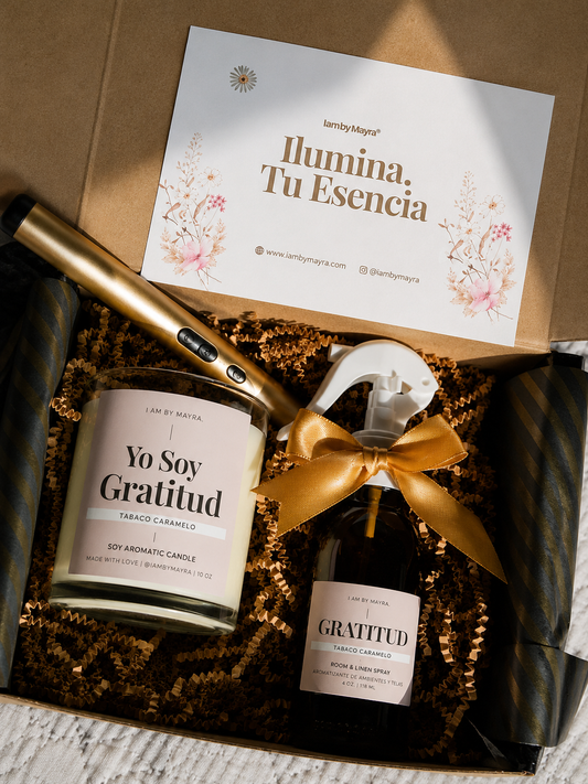👑 KIT EXPERIENCIA YO SOY (Vela de 10 onzas + Room Spray de 4 onzas + Encededor)