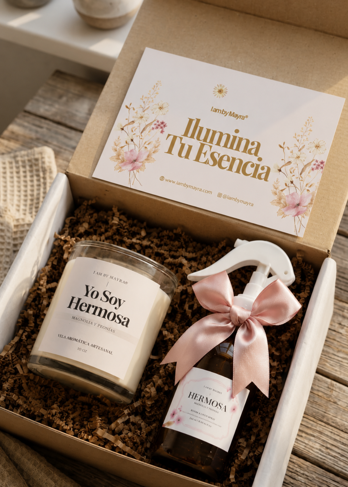 ✨ KIT PRESENCIA YO SOY (Vela 10 oz + Room Spray 4 oz)
