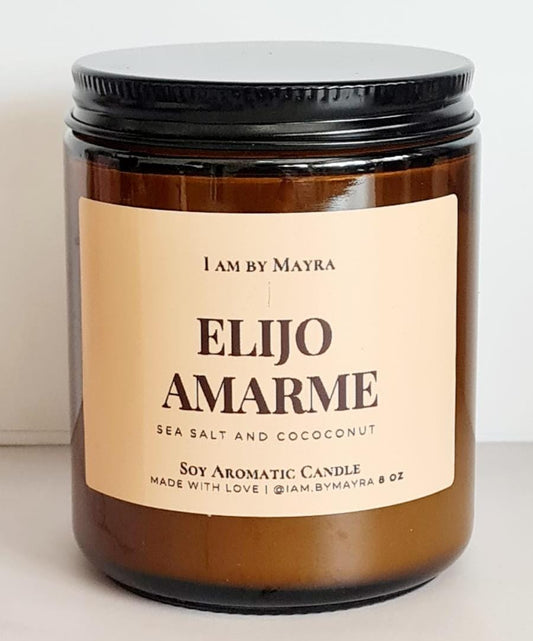 Vela Aromática De Soja | Elijo Amarme